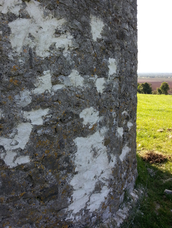 The Tower on Mullagh Hill, Tullamore 07 - Repaired Stone Work